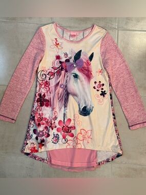 Lipstik Girls Horse Dress Sz 10